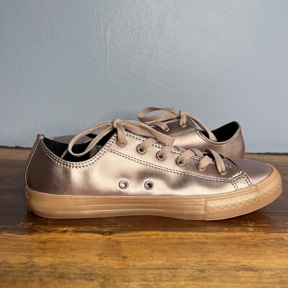 Converse Chuck Taylor All‎ Star Low Rose Quartz Metallic Women's Shoe Size 7.5 - Picture 7 of 13